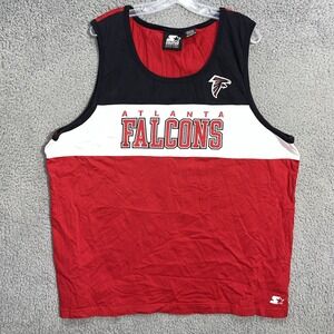 VTG Starter Black Label Atlanta Falcons Shirt Men's 2XL XXL Color Block Tank Top